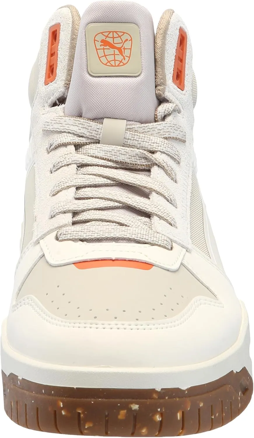 PUMA Men's RBD Tech Mid Shoes, Black-Clementine-White, 7