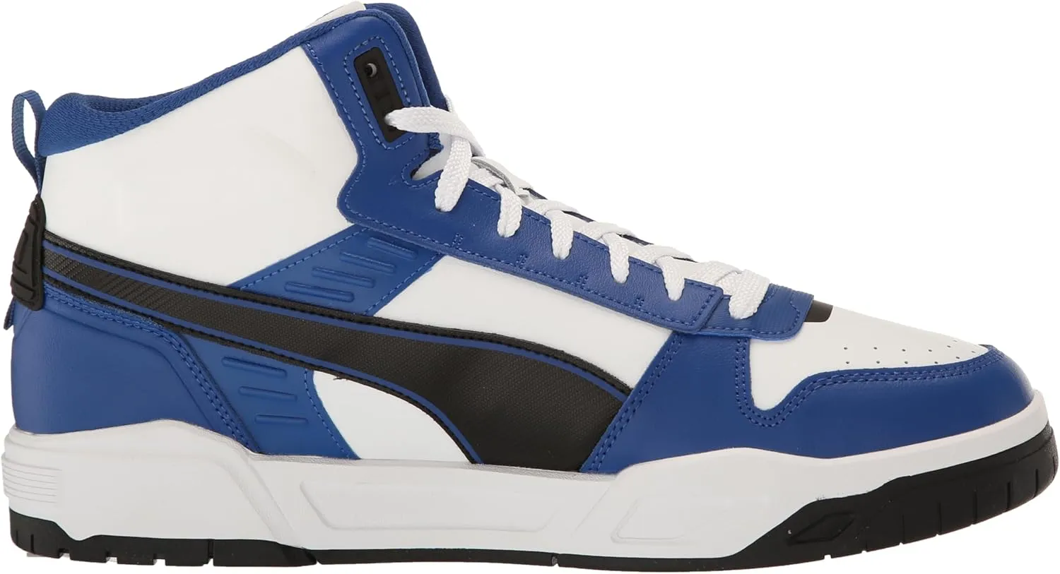 PUMA Men's RBD Tech Mid Shoes, Black-Clementine-White, 7