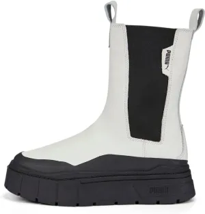 PUMA - Womens Mayze Stack Chelsea Shoes, Size: 6 M US, Color: Vaporous Gray