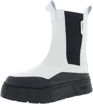 PUMA - Womens Mayze Stack Chelsea Shoes, Size: 9 M US, Color: Vaporous Gray