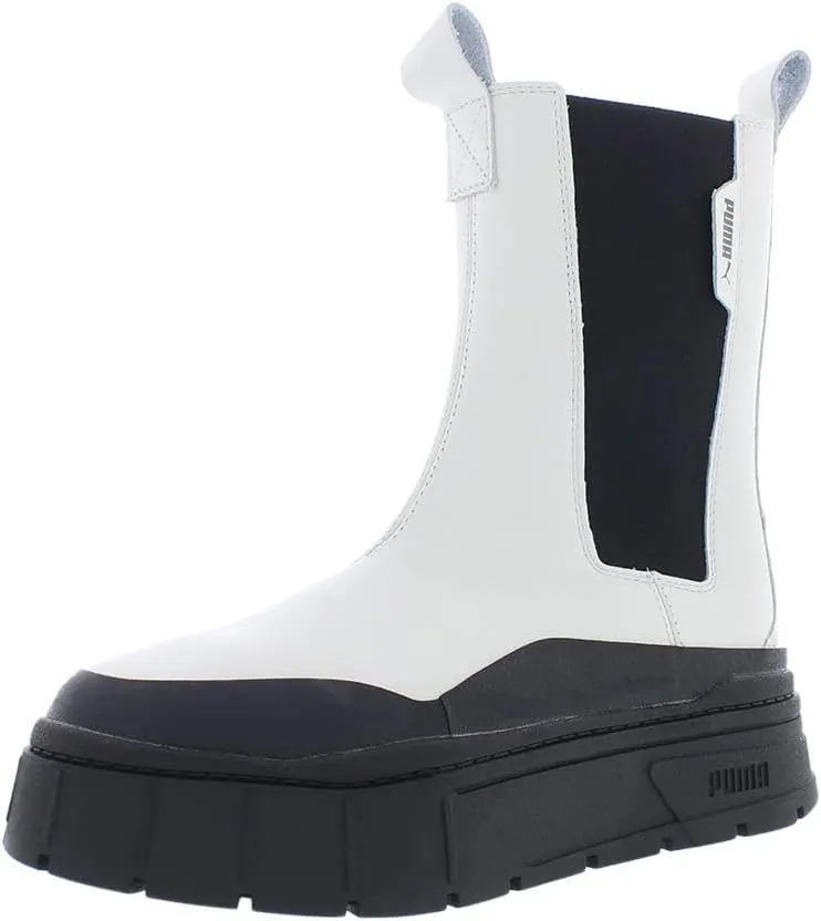 PUMA - Womens Mayze Stack Chelsea Shoes, Size: 9 M US, Color: Vaporous Gray