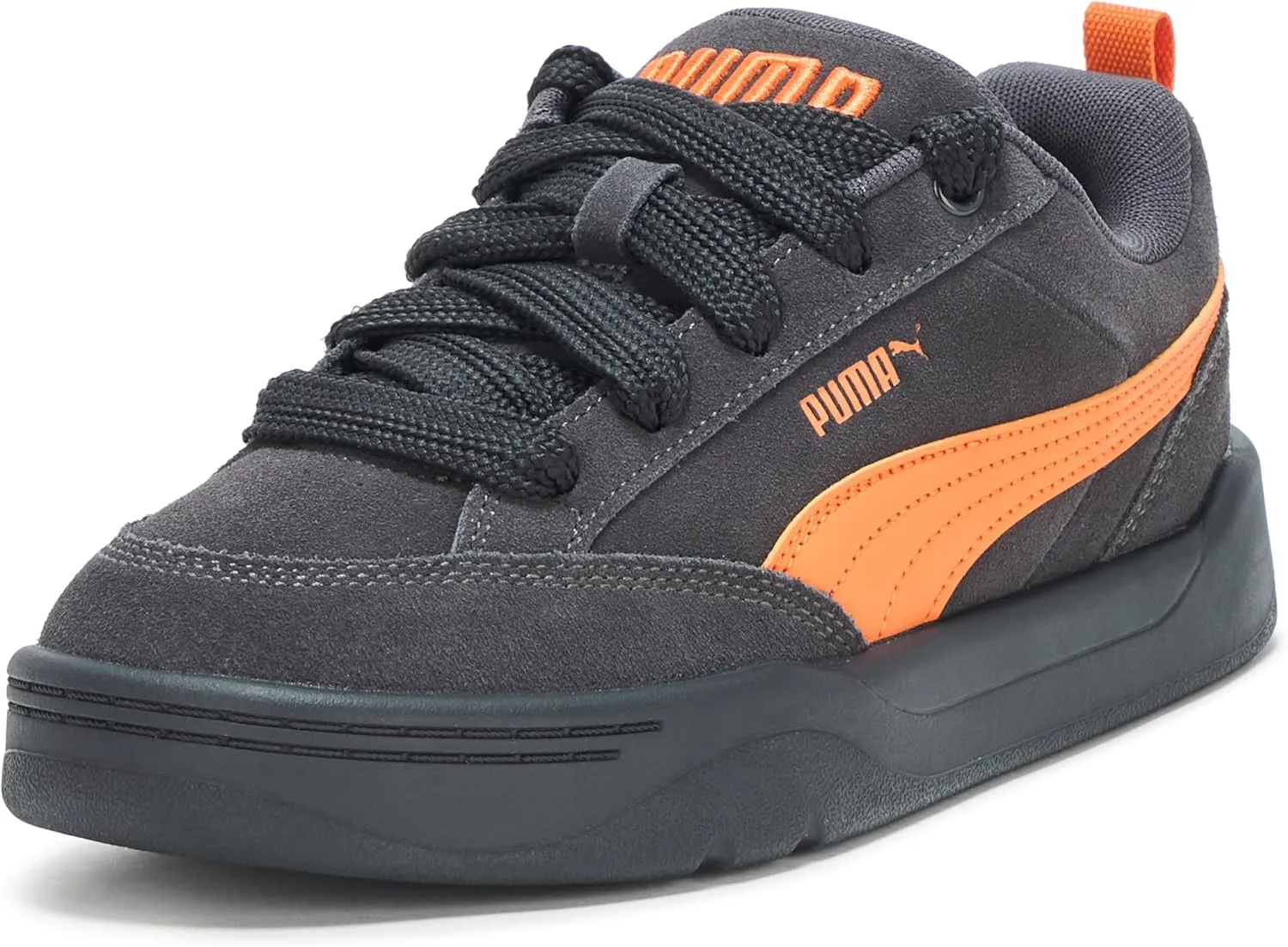 PUMA Women's Park Lifestyle Shoes, Flat Dark Gray-Maple Syrup-Black, 7