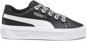 PUMA Womens Smash Platform V3 Thick Laces Up Platform Sneakers Shoes Casual - Black - Size 11 M