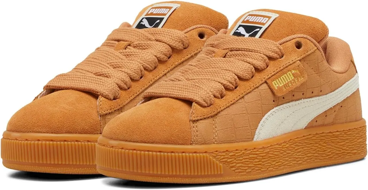 PUMA Womens Suede XL Elevated Lace Up Sneakers Shoes Casual - Beige