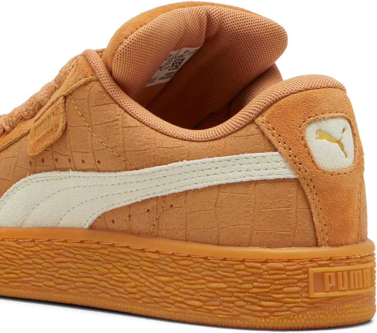 PUMA Womens Suede XL Elevated Lace Up Sneakers Shoes Casual - Beige