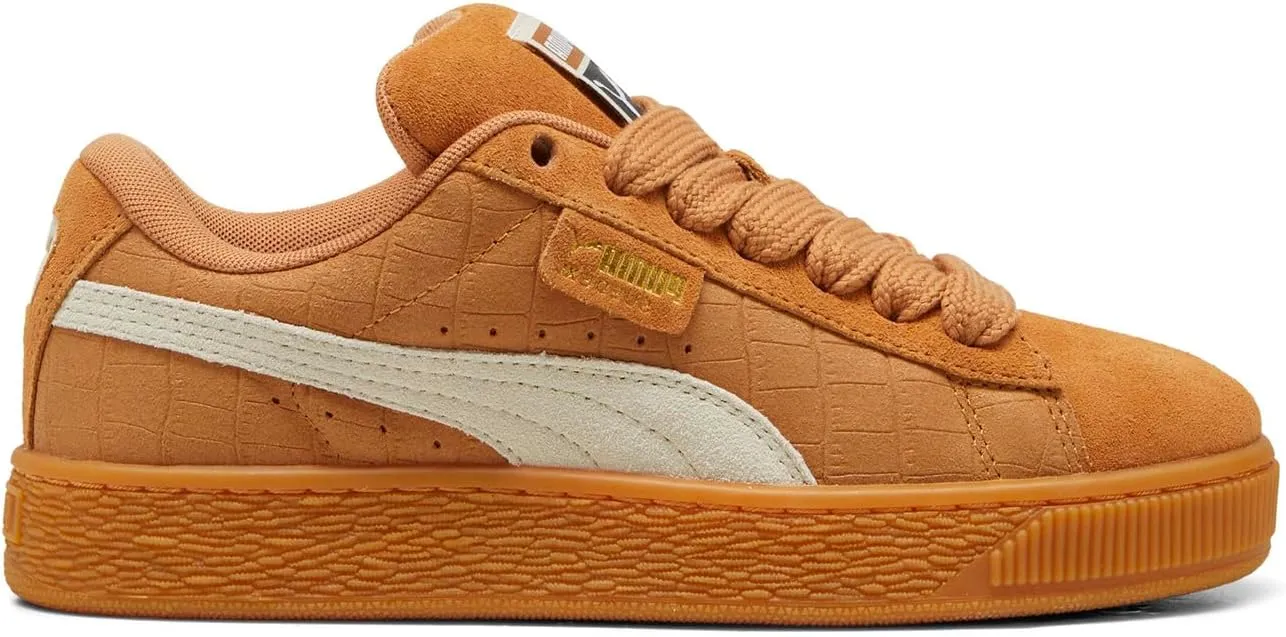 PUMA Womens Suede XL Elevated Lace Up Sneakers Shoes Casual - Beige