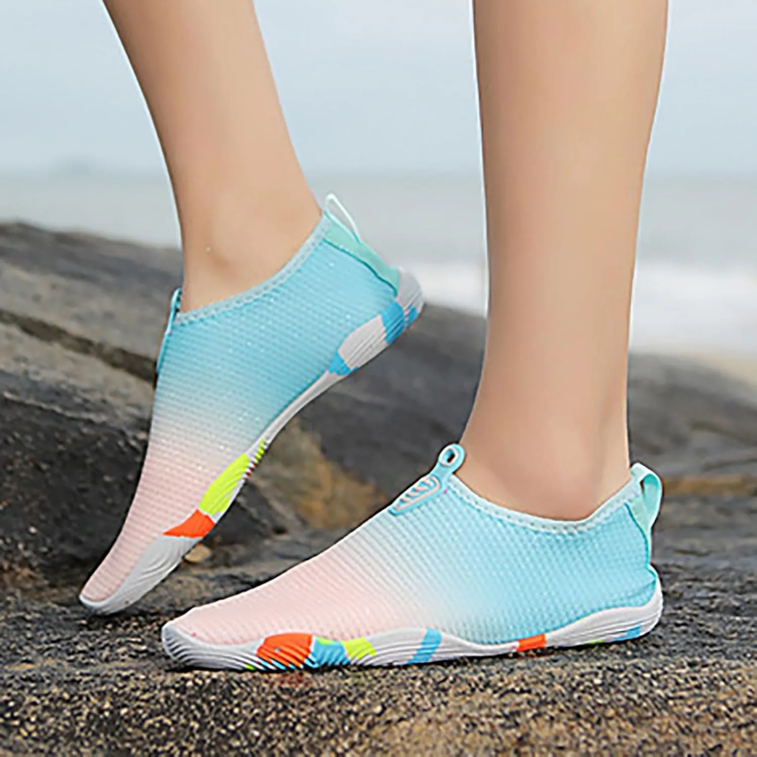 Quick Dry Water Shoes Women Men Barefoot Aqua Beach Swim Pool Surf Yoga Hiking Breathable Non Slip Lightweight Wide Toe Outdoor Sports