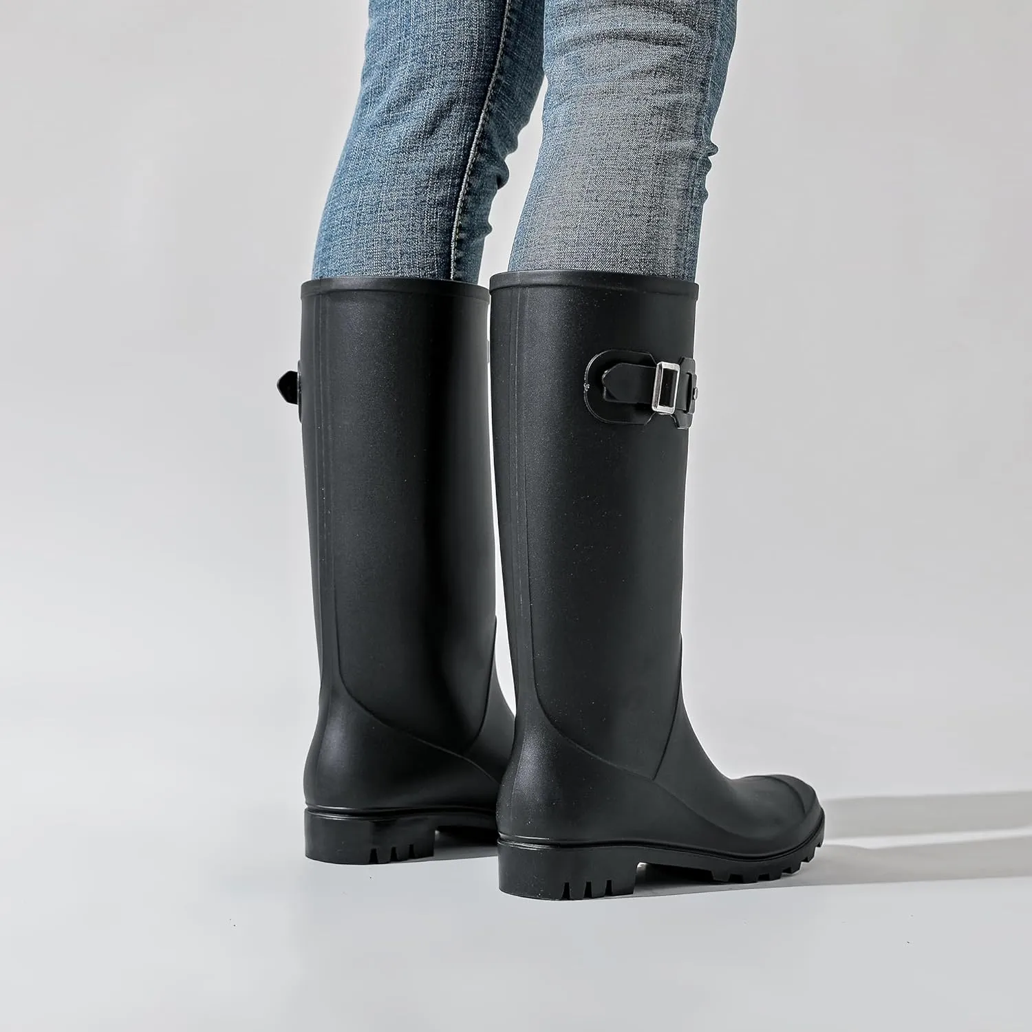 Rain Boots for Women Waterproof Garden Shoes Non-Slip Knee-high Mud boots Ladies Tall Rubber Boots Lightweight Outdoor Work Booties