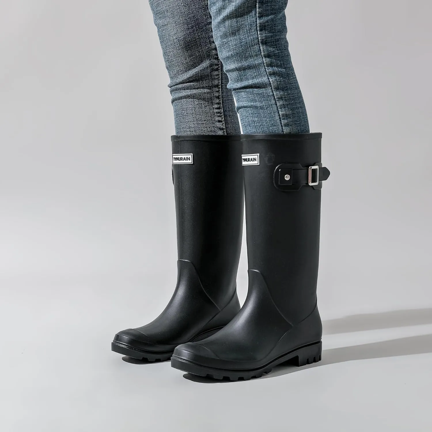 Rain Boots for Women Waterproof Garden Shoes Non-Slip Knee-high Mud boots Ladies Tall Rubber Boots Lightweight Outdoor Work Booties