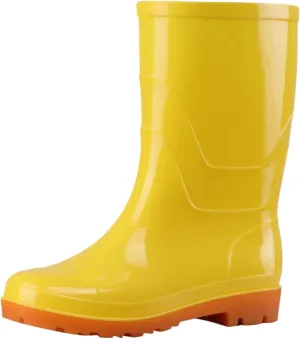 Rain Boots Women Women's Mid Calf Rain Boots Waterproof Rubber Boots Short Garden Shose Comfortable Rain Shoes