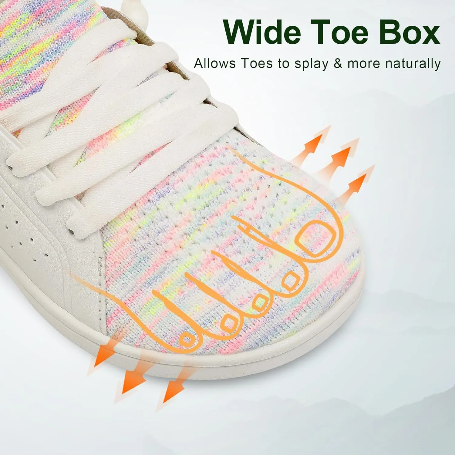 relxfeet Toddler Shoes Boys Girls Wide Barefoot Slip On Walking Tennis Sneakers