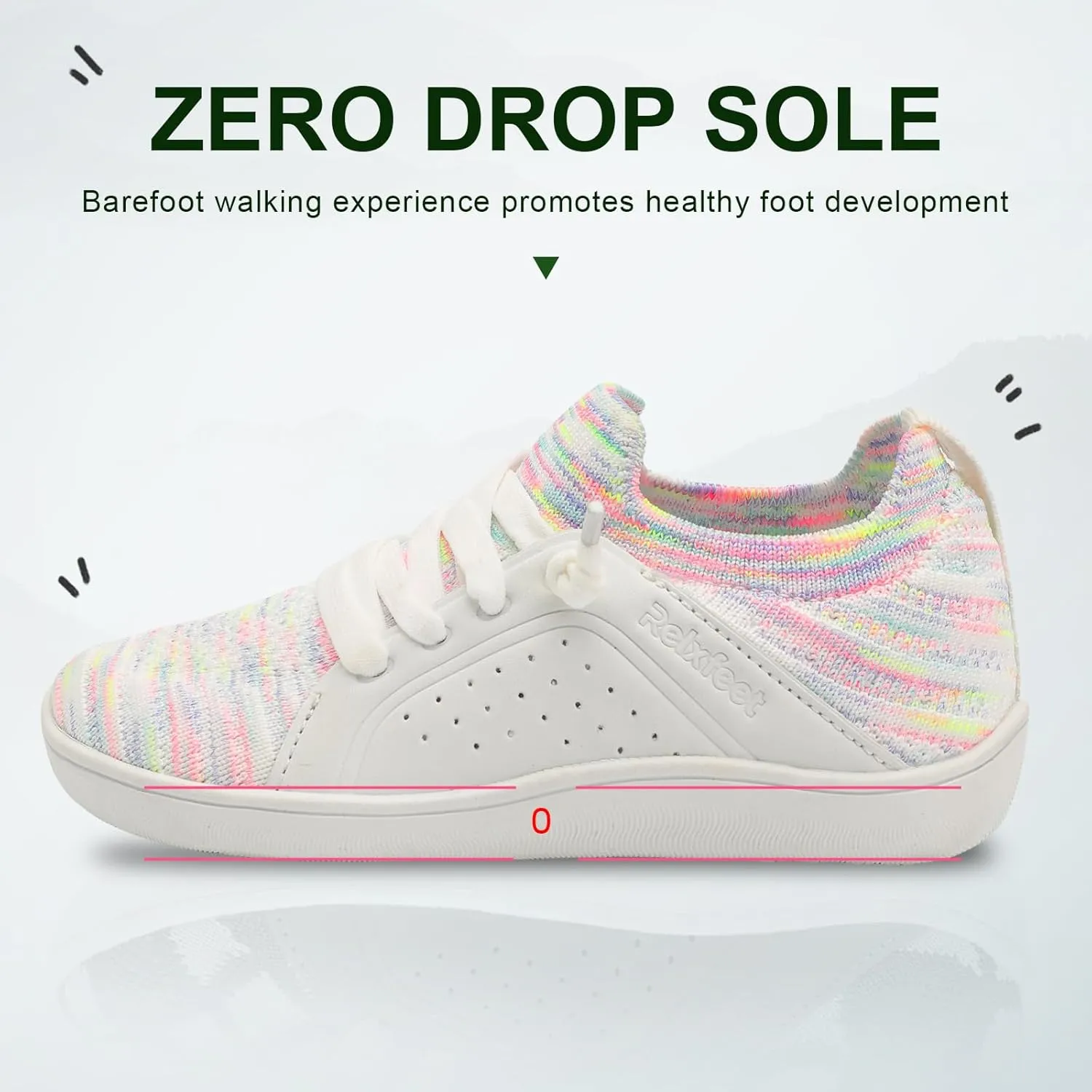 relxfeet Toddler Shoes Boys Girls Wide Barefoot Slip On Walking Tennis Sneakers