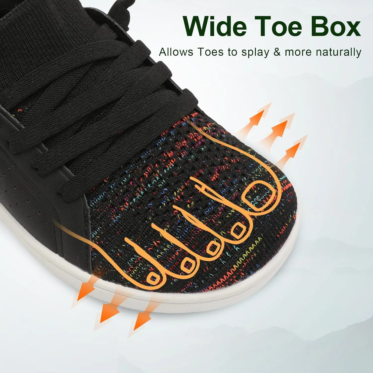 relxfeet Toddler Shoes Boys Girls Wide Barefoot Slip On Walking Tennis Sneakers