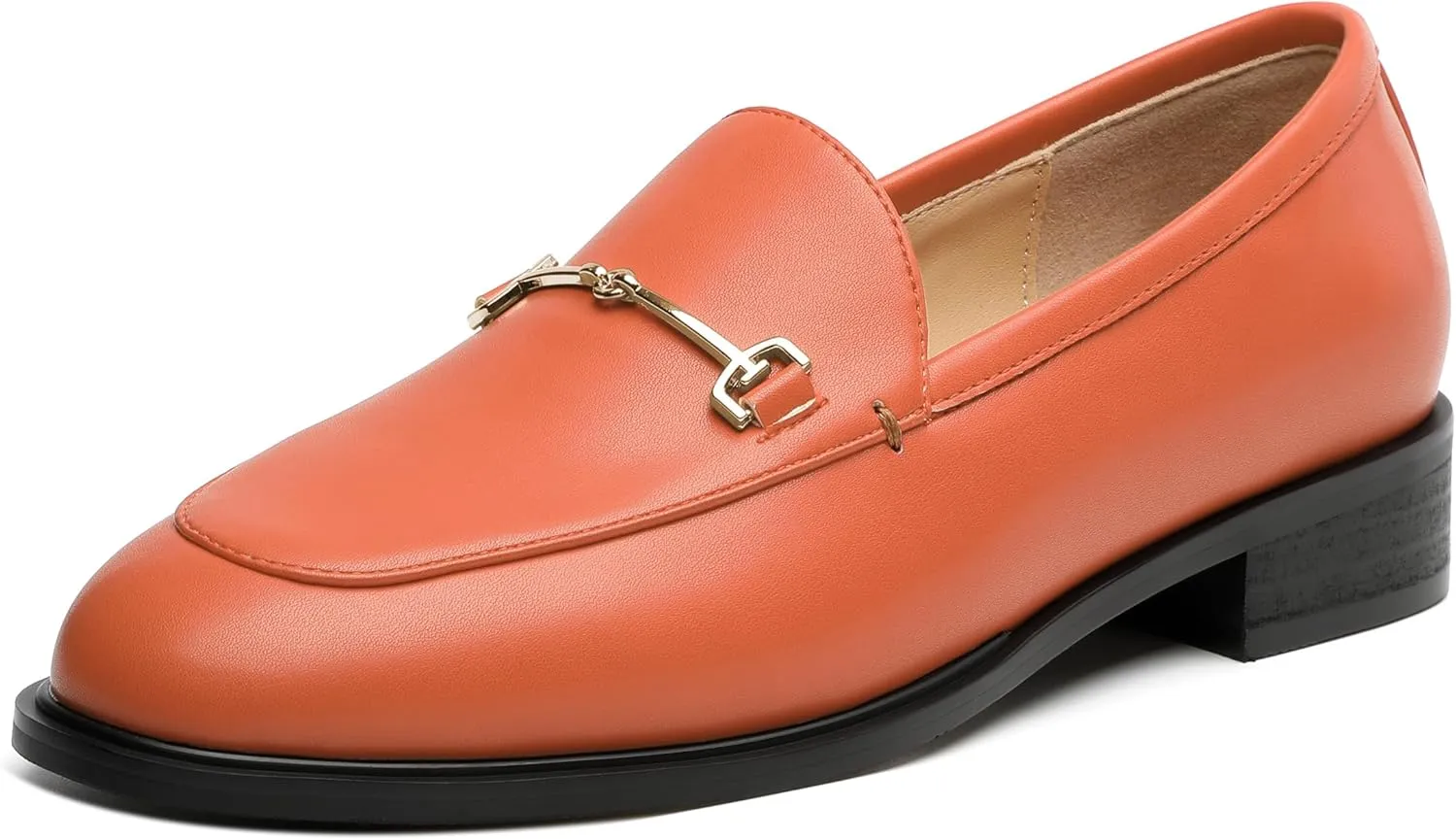 ROSERWISH Loafers for Women Flats Shoes Womens Penny Loafers Slip On Comfortable Office Work Flats Fashion Dress Shoes