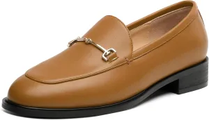 ROSERWISH Loafers for Women Flats Shoes Womens Penny Loafers Slip On Comfortable Office Work Flats Fashion Dress Shoes