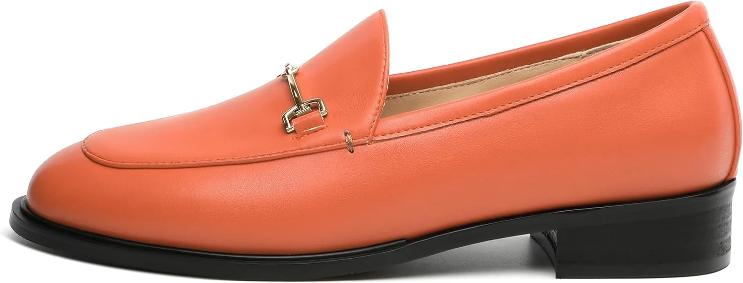 ROSERWISH Loafers for Women Flats Shoes Womens Penny Loafers Slip On Comfortable Office Work Flats Fashion Dress Shoes