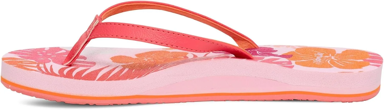 Sanuk Yoga Joy II Tropics | Flip Flops for Women | Yoga Sandals For Women | Women's Beach Sandals | Memory Foam Footbed