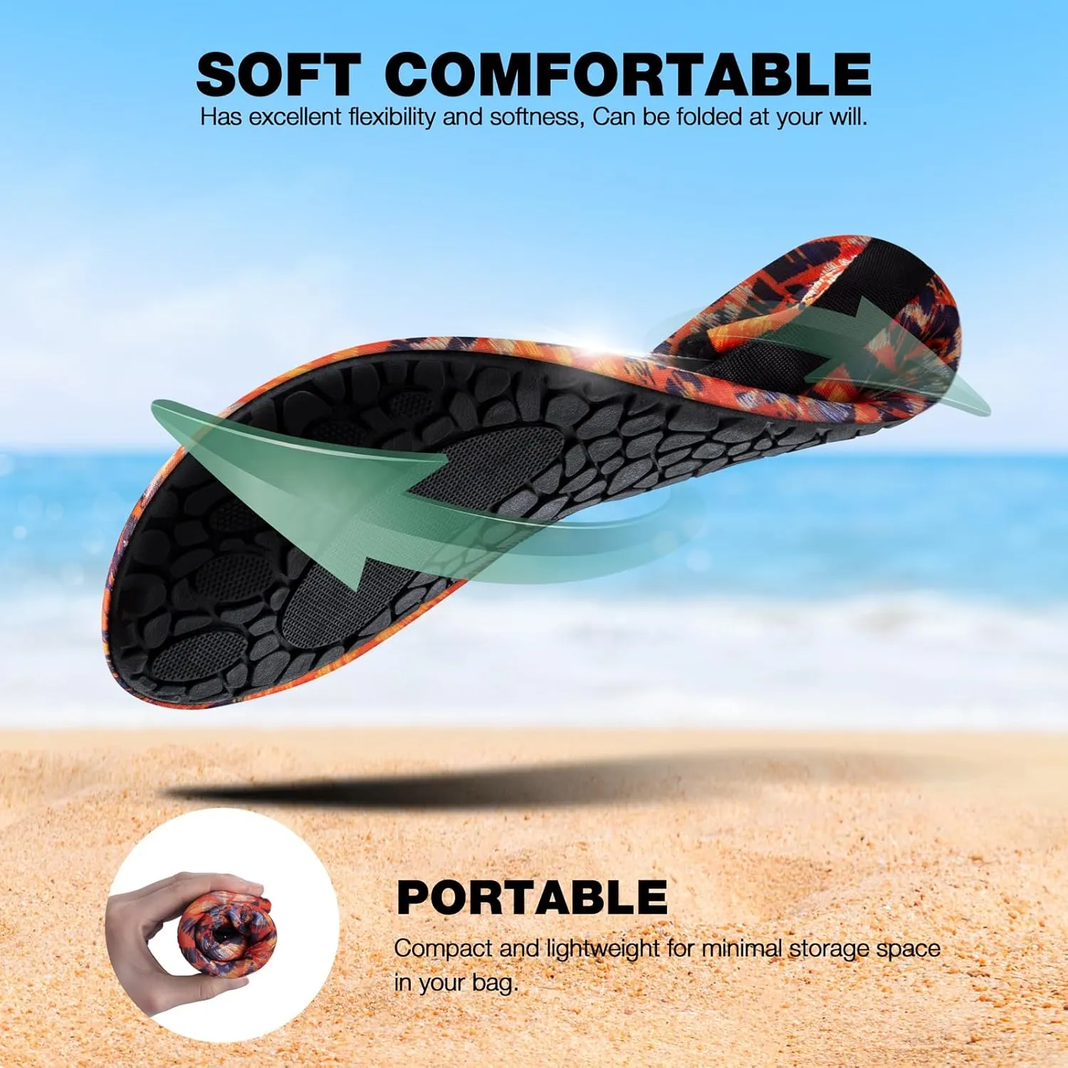 SIMARI Water Shoes Women Men Aqua Socks Beach Barefoot Quick Drying Aqua Aerobics Swim Pool Non Slip Outdoor Travel Essentials Surf River Lake Snorkeling Kayak Yoga Adult Youth