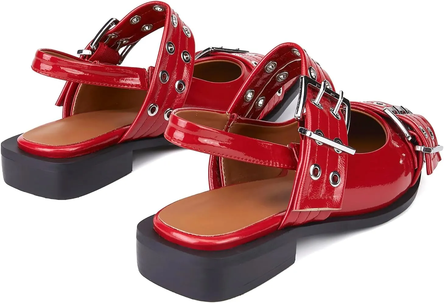 Slingback Ballet Flats for Women, Flats Closed Toe Ankle Strap Pump Shoes Flats Formal Dressy Comfortable Casual Classic Office Party Shoes
