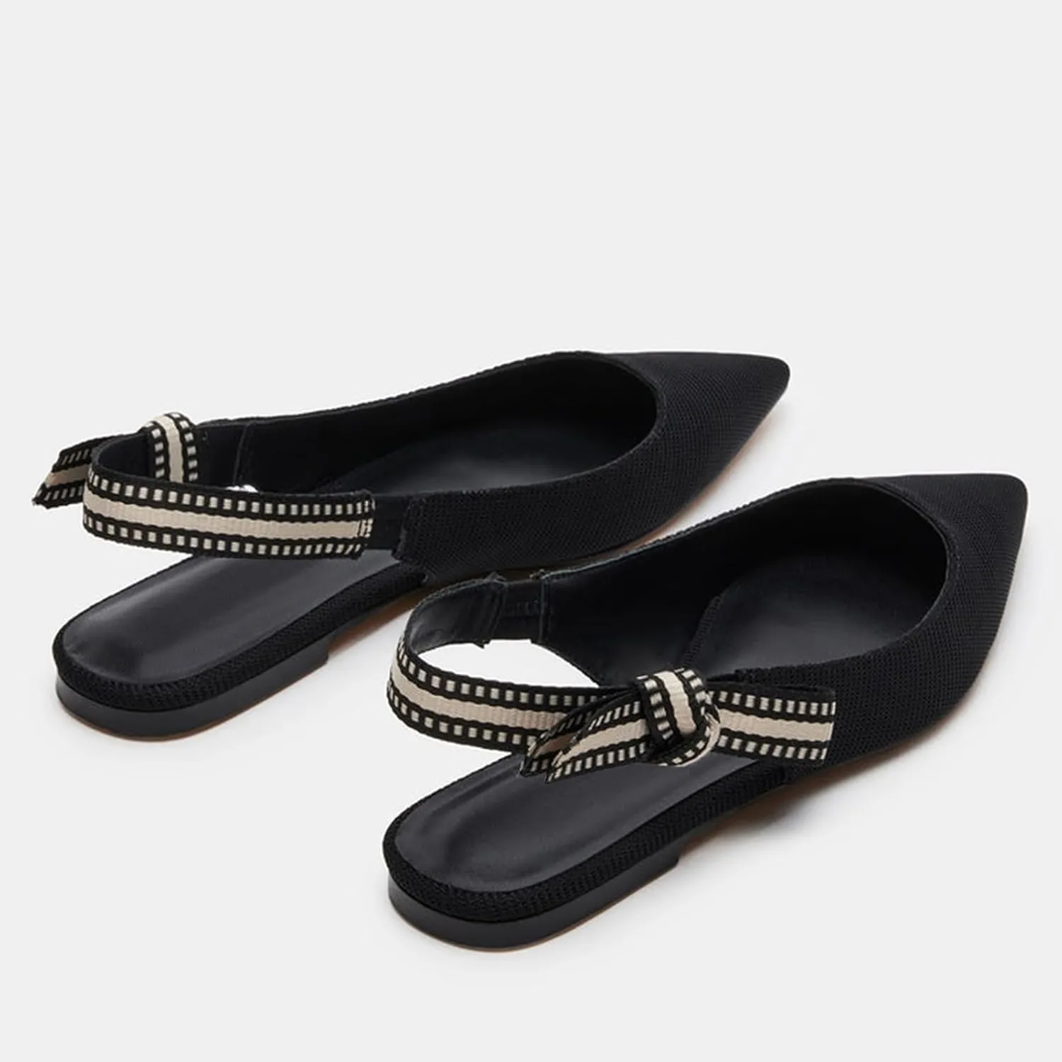 Slingback Flats for Women Pointed Toe Ballet Flats Casual Fashion Dress Mary Jane Shoes for Women Comfortable Dress Ballerina Flat