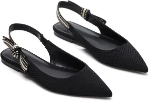 Slingback Flats for Women Pointed Toe Ballet Flats Casual Fashion Dress Mary Jane Shoes for Women Comfortable Dress Ballerina Flat