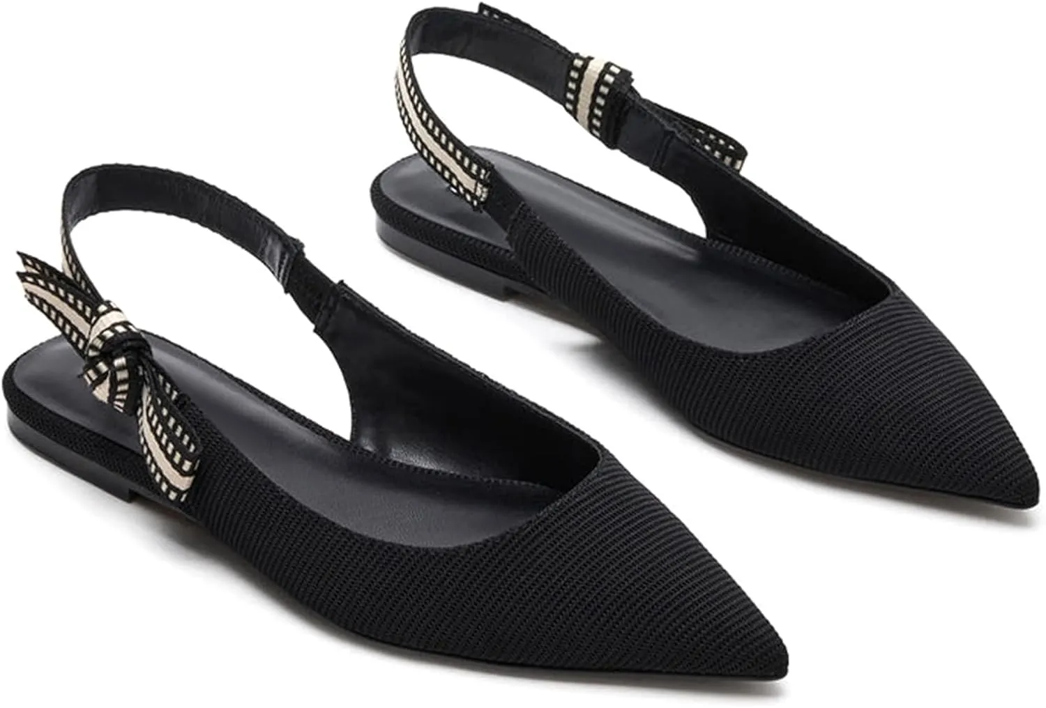 Slingback Flats for Women Pointed Toe Ballet Flats Casual Fashion Dress Mary Jane Shoes for Women Comfortable Dress Ballerina Flat