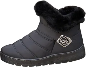 Snow Boots for Women Platform Boots 2024 Winter Warm Outdoor Waterproof Plush Insulation Flat Bottom Short Boots