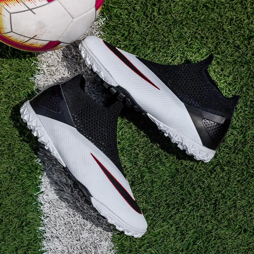 Soft Athletic Soccer Boots for Men: Boys Non-Slip Professional Football Cleats for Outdoor Competition Training