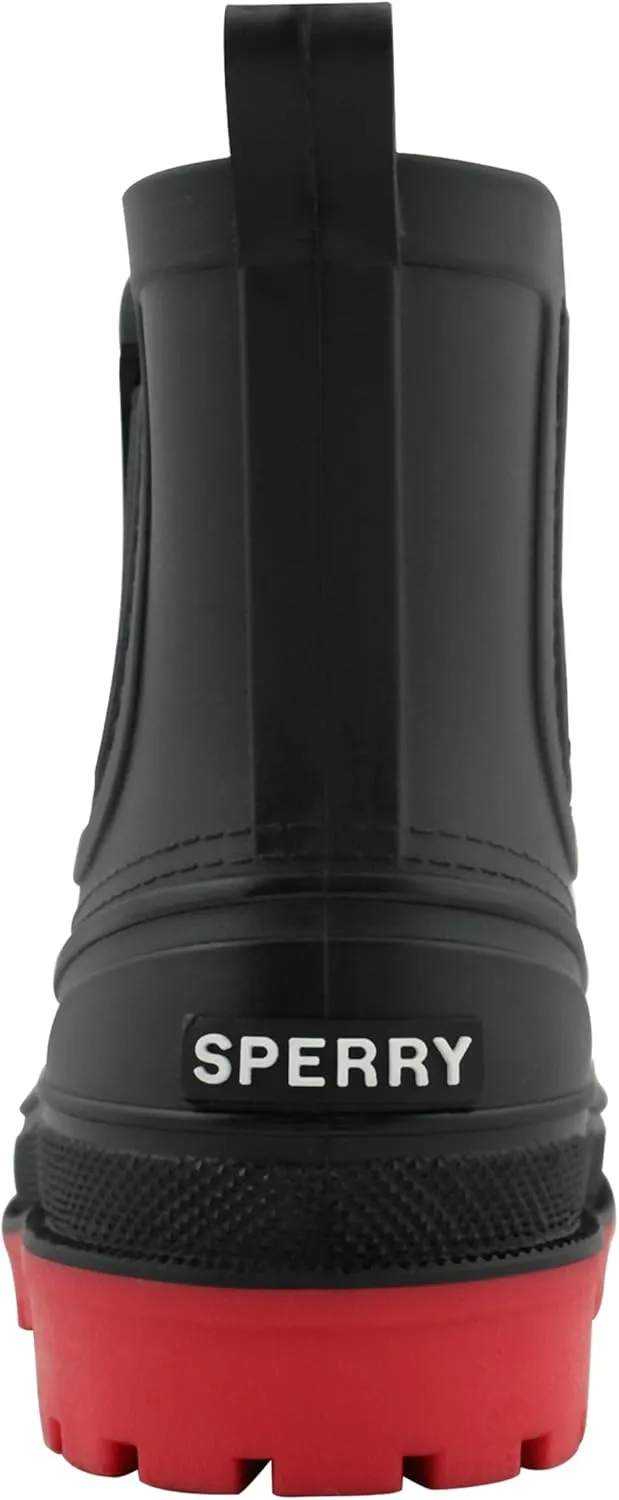 Sperry Toddler Chelsea Rain Boots, Waterproof Rubber Kids Rainboot, Girls/Boys Light Water Shoes for Muddy Park/Hiking