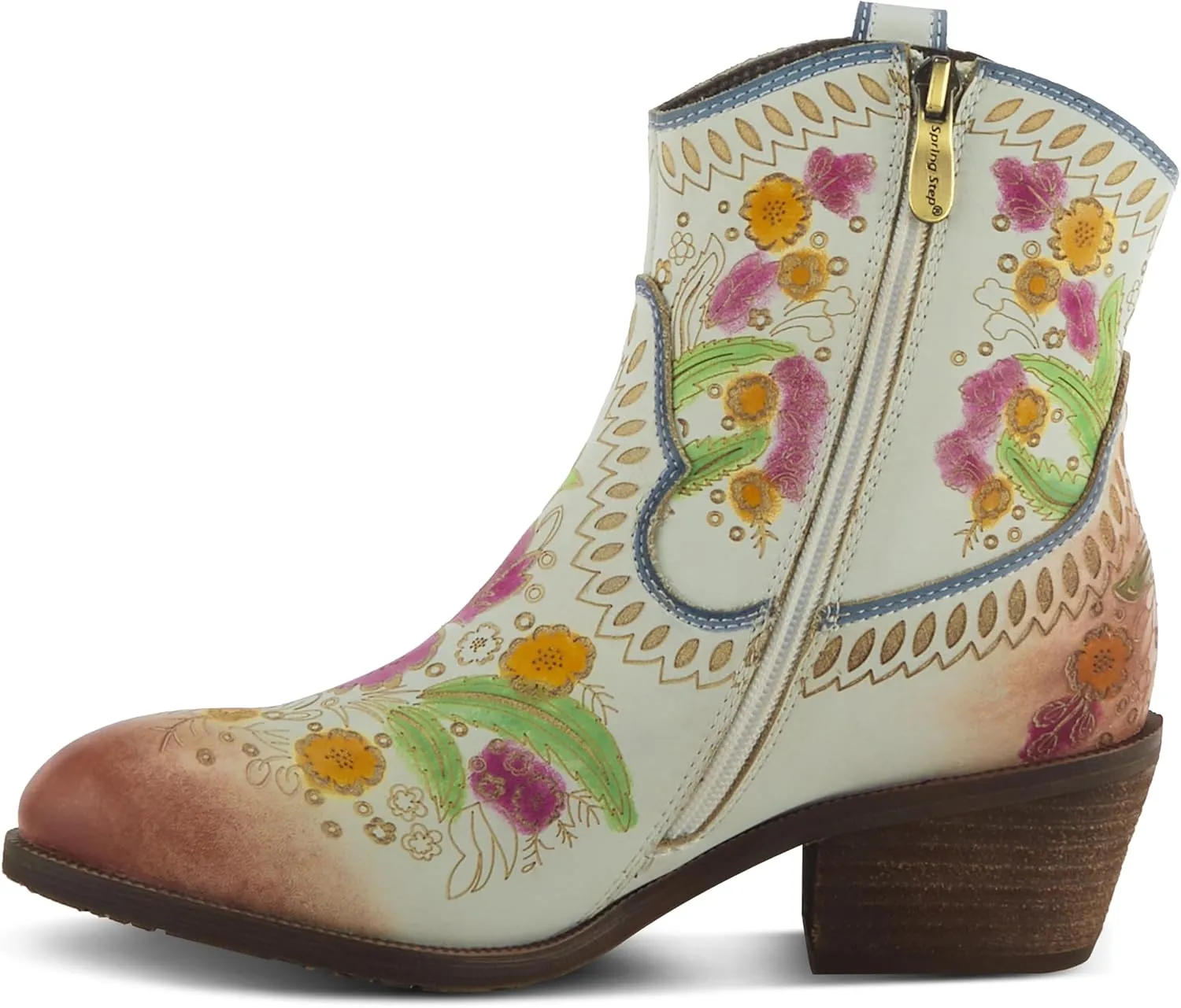 Spring Step L'Artiste Galop Boot for Womens - Ankle Boots with Inside Zipper Closure - Comfortable Western Ladies Boots for Outdoor