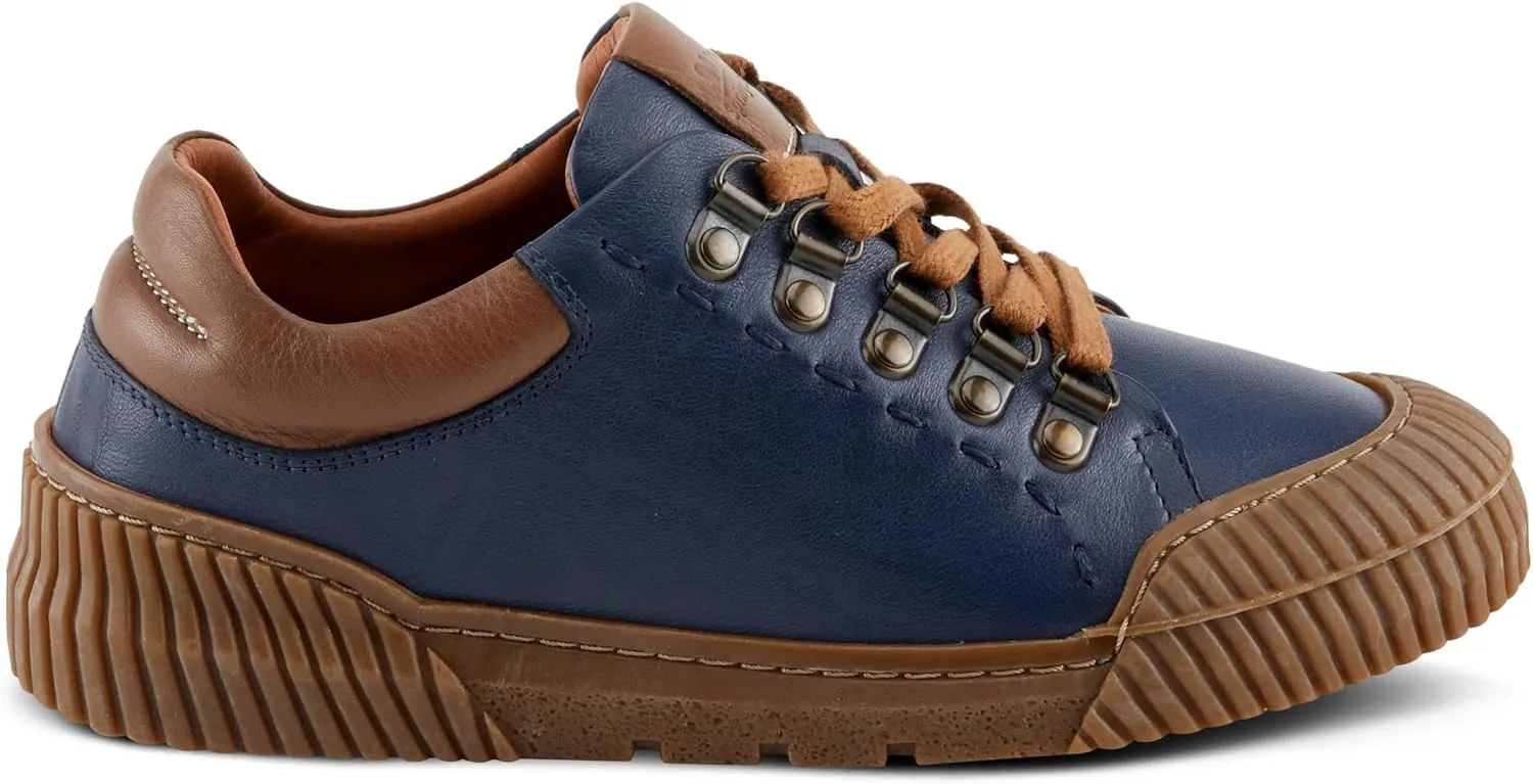 Spring Step Women's LAZARLO Sneakers with Soft Leather, Chunky Sole, and Removable Insoles
