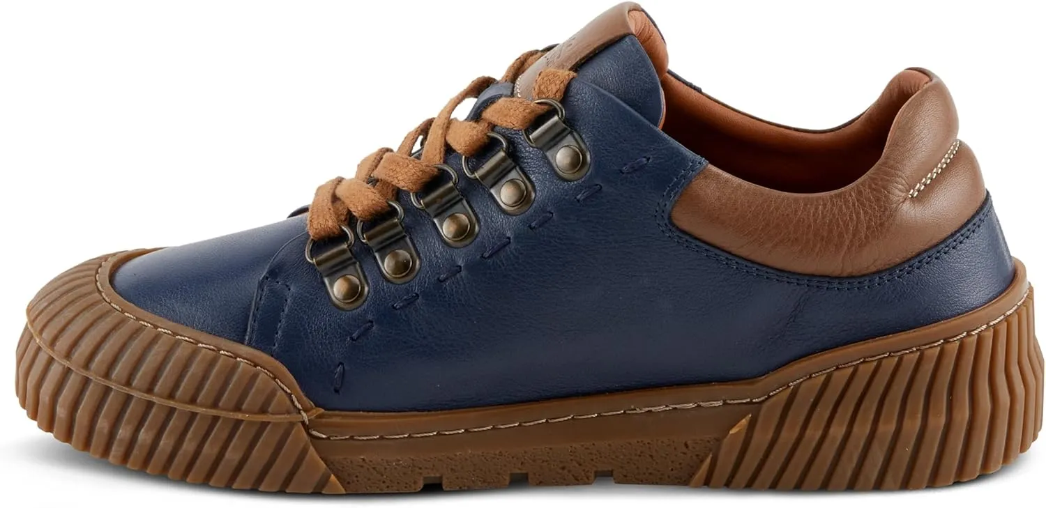 Spring Step Women's LAZARLO Sneakers with Soft Leather, Chunky Sole, and Removable Insoles