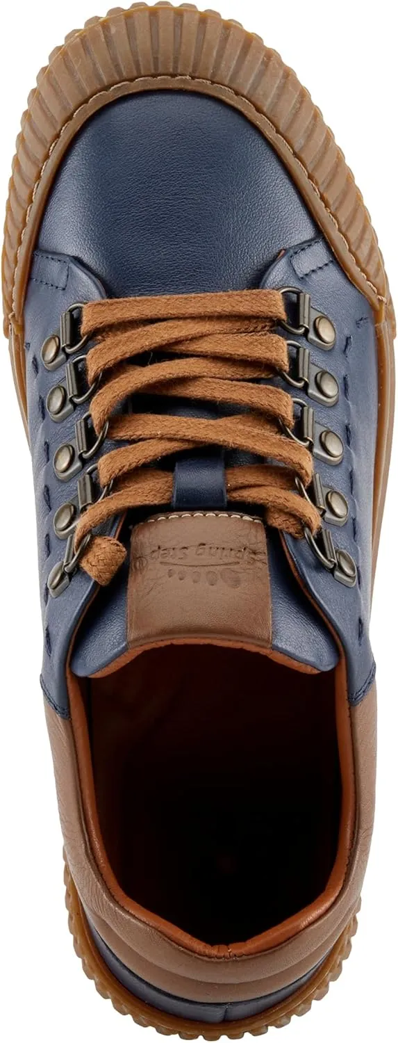 Spring Step Women's LAZARLO Sneakers with Soft Leather, Chunky Sole, and Removable Insoles