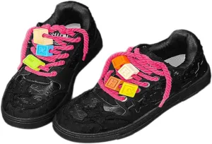 Star Cute Sneakers for Women Stylish Chunky Sole Trainers All-Season Comfortable Shoes in Multiple Colors
