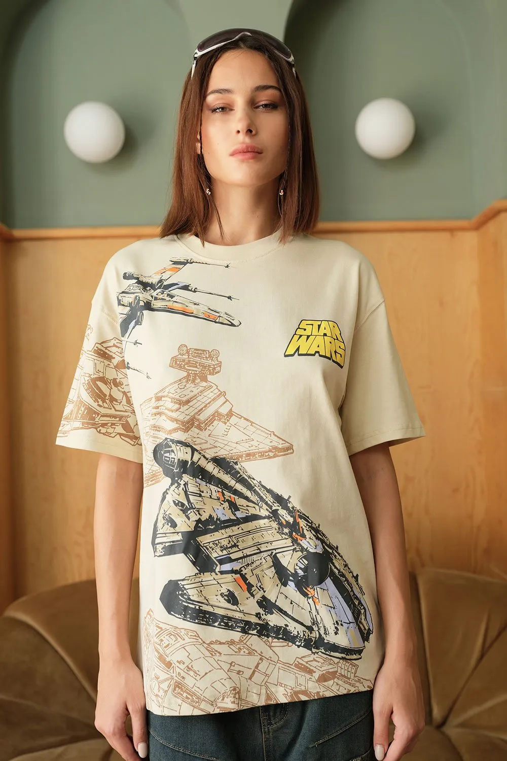 Star War Spacecraft Oversized T-shirt