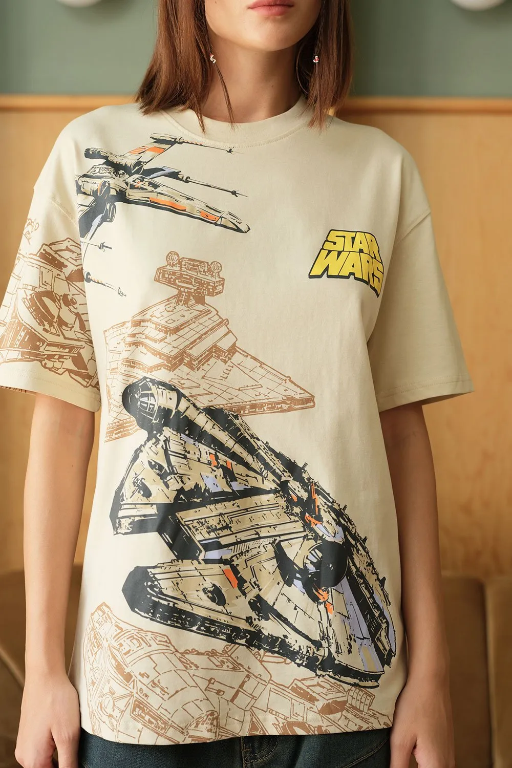 Star War Spacecraft Oversized T-shirt