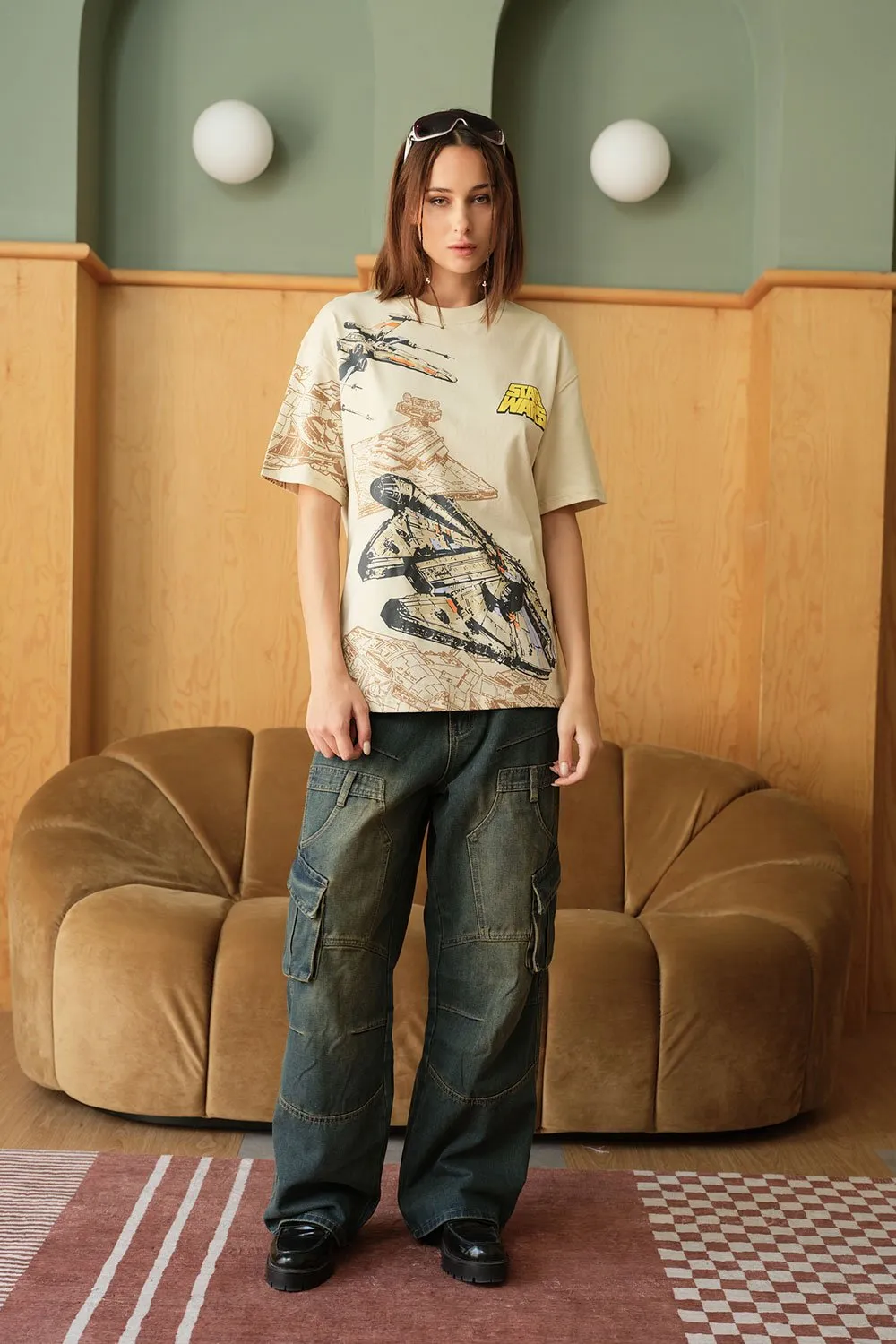 Star War Spacecraft Oversized T-shirt