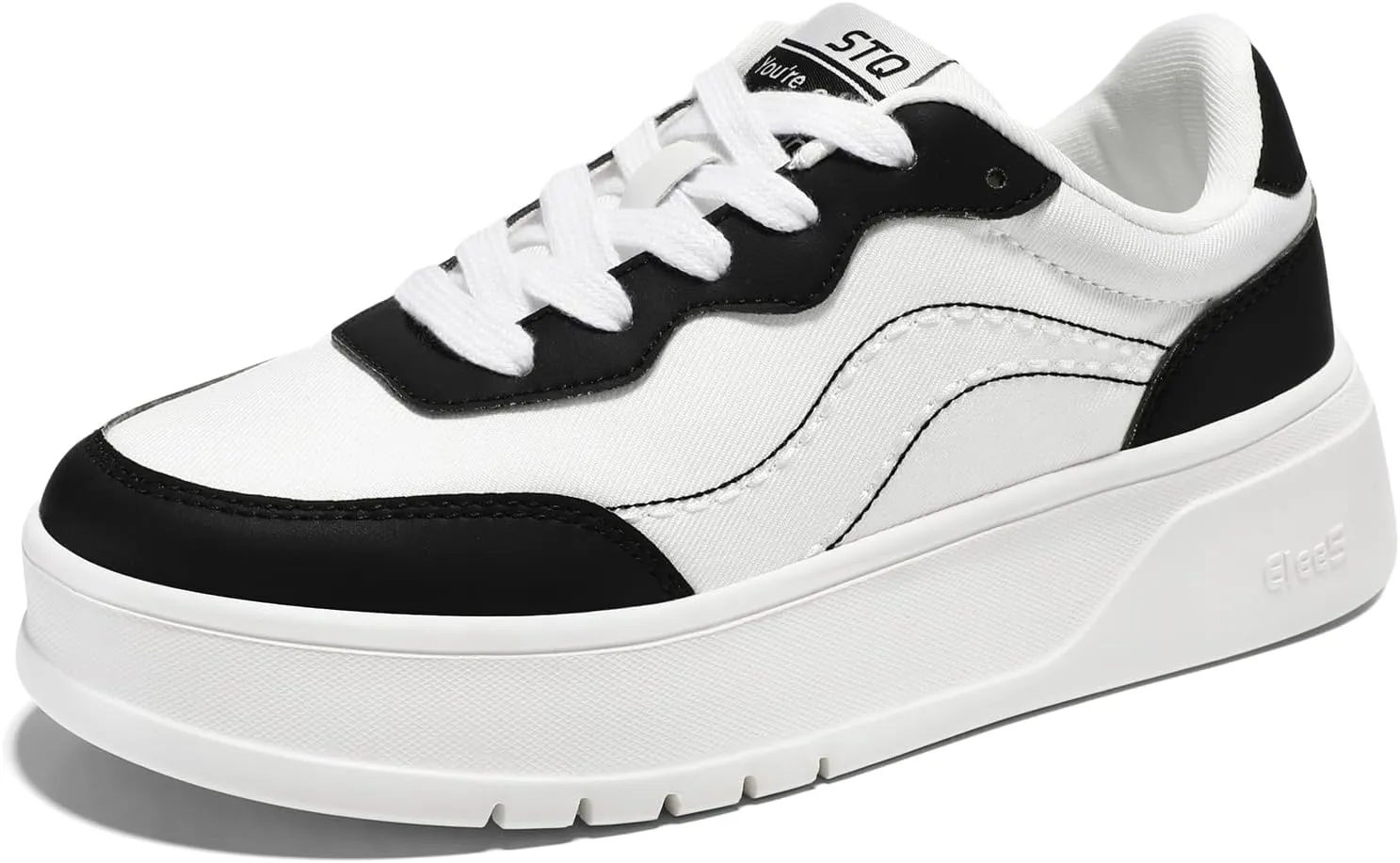 STQ Womens Platform Sneakers Fashion Casual Shoes Trendy Chunky Sneakers for Plantar Fasciitis