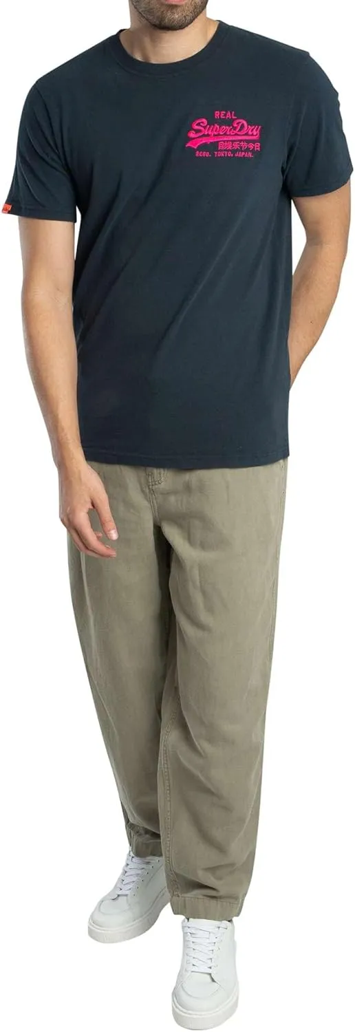 Superdry Men's Merchant Drawstring Trousers, Light Khaki Green