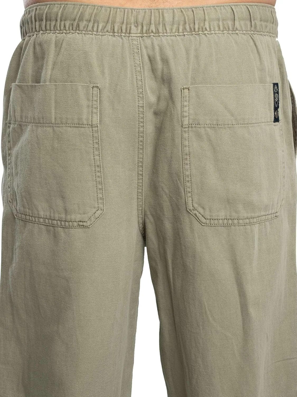 Superdry Men's Merchant Drawstring Trousers, Light Khaki Green
