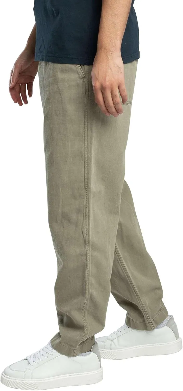 Superdry Men's Merchant Drawstring Trousers, Light Khaki Green