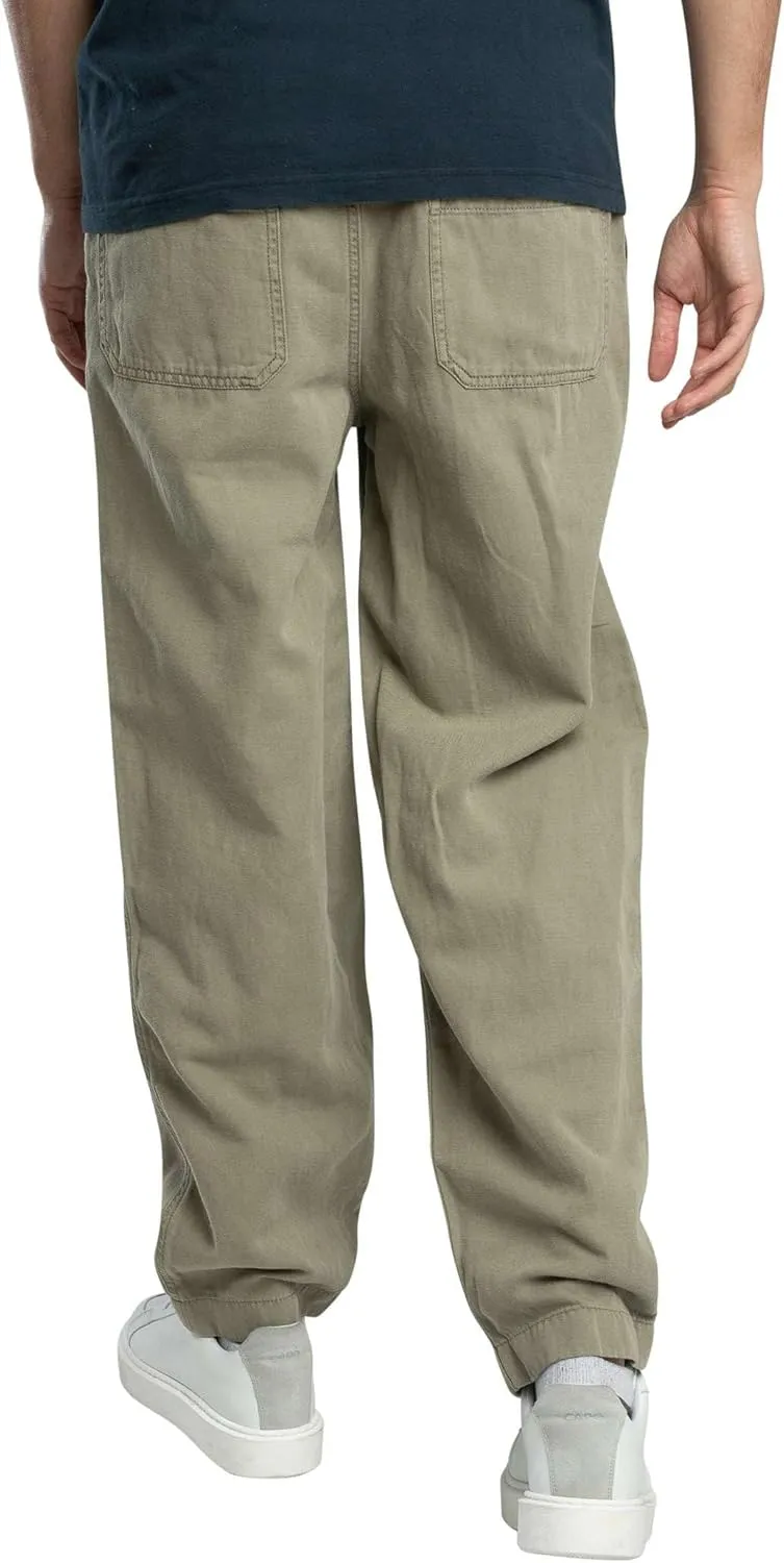 Superdry Men's Merchant Drawstring Trousers, Light Khaki Green