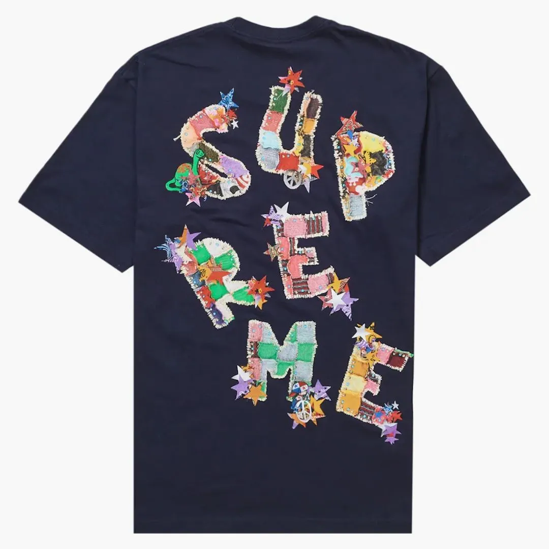 Supreme Patchwork Tee Navy