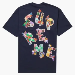 Supreme Patchwork Tee Navy