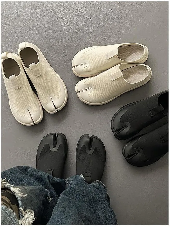 Tabi Shoes Loafers Women Split Toe Slip On Non Slip Breathable Mules Slides Sandals Cute Y2K Kawaii Fashion Trendy Retro Pumps Rave Spring Summer Fall Outdoors Beach Cruise Back to School