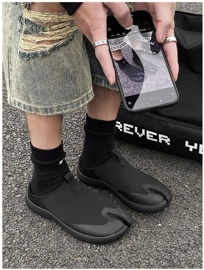 Tabi Shoes Loafers Women Split Toe Slip On Non Slip Breathable Mules Slides Sandals Cute Y2K Kawaii Fashion Trendy Retro Pumps Rave Spring Summer Fall Outdoors Beach Cruise Back to School