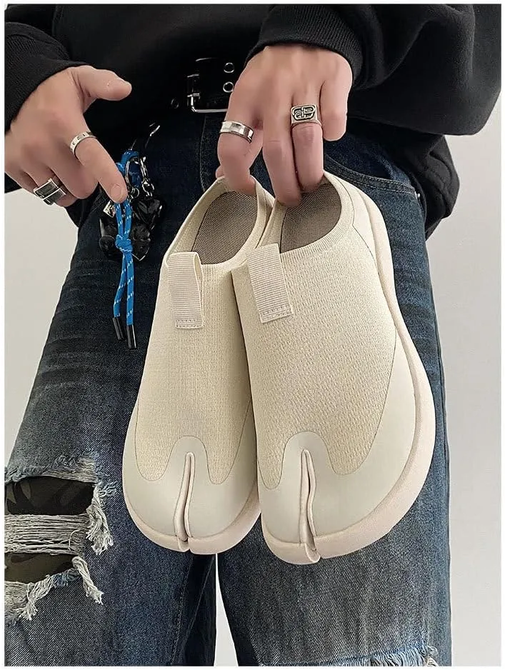 Tabi Shoes Loafers Women Split Toe Slip On Non Slip Breathable Mules Slides Sandals Cute Y2K Kawaii Fashion Trendy Retro Pumps Rave Spring Summer Fall Outdoors Beach Cruise Back to School