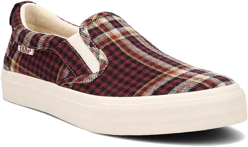 Taos Rubber Soul Slip-On Women's Sneaker - Fresh and Clean Canvas Design with Effortless Style, Removable Footbed and Arch Support - Elevated Comfort for All-Day Fashion