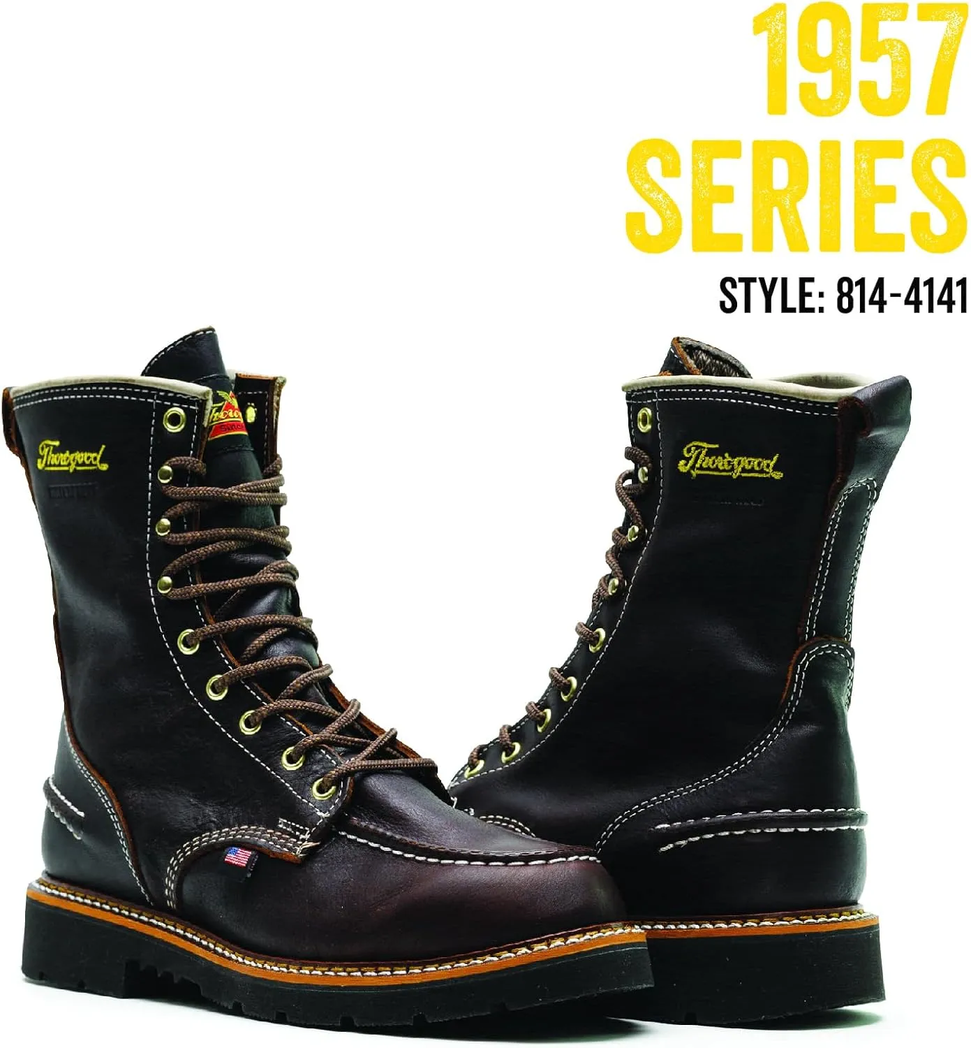 Thorogood Mens American Heritage 1957 Series - Flyway Waterproof 8" Moc Toe