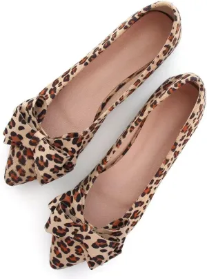 TN TANGNEST Women Fashion Bowknot Flats Comfort Pointed Toe Dress Shoes